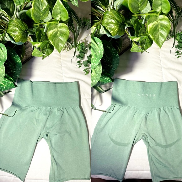 Nvgtn lime Green shorts - Picture 1 of 1